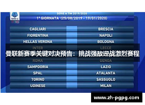 曼联新赛季关键对决预告：挑战强敌迎战激烈赛程